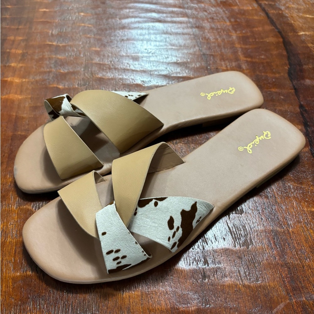 Cow Print Women's Sandals